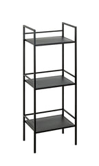 HAKU Möbel Regal aus Metall in Schwarz B 35-40 cm H 95-128 cm, 35 x 25 cm, H 95 cm