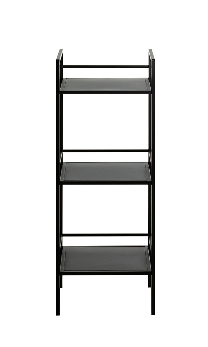 HAKU Möbel Regal aus Metall in Schwarz B 35-40 cm H 95-128 cm, 35 x 25 cm, H 95 cm