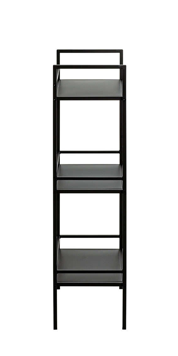 HAKU Möbel Regal aus Metall in Schwarz B 35-40 cm H 95-128 cm, 35 x 25 cm, H 95 cm
