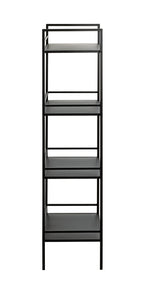 HAKU Möbel Regal aus Metall in Schwarz B 35-40 cm H 95-128 cm, 40 x 30 cm, H 128 cm