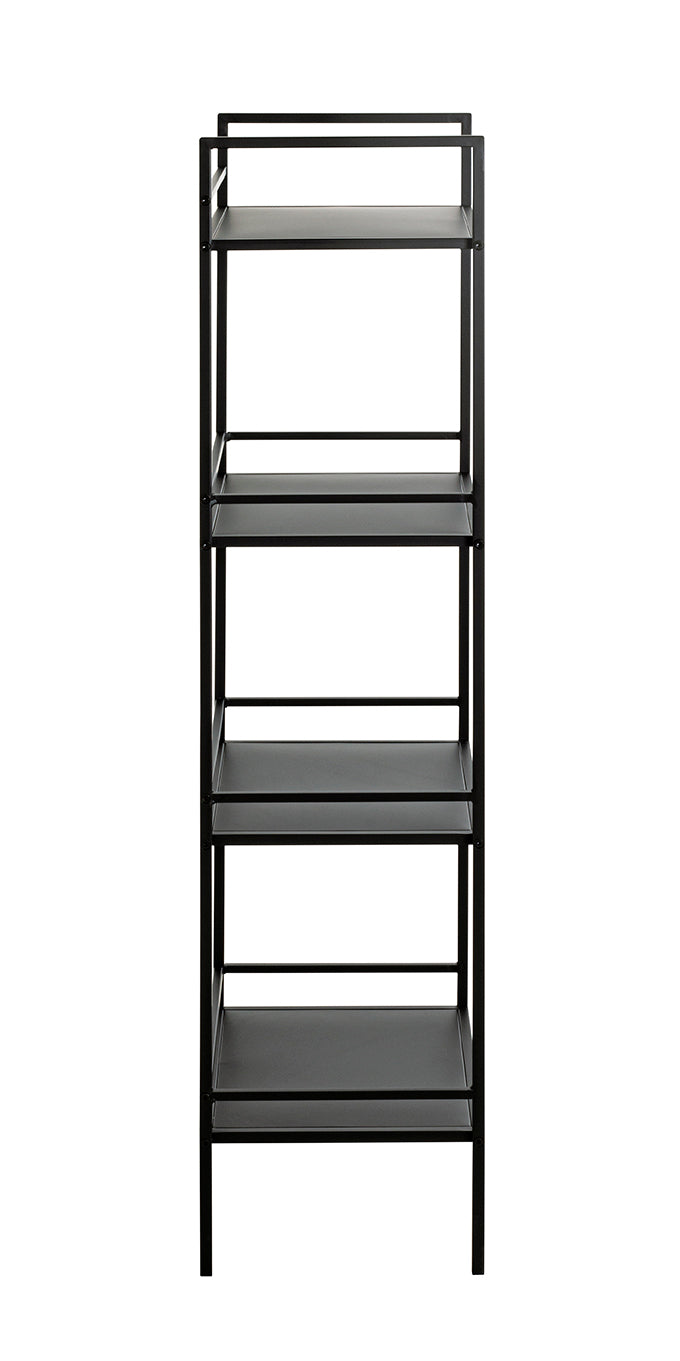 HAKU Möbel Regal aus Metall in Schwarz B 35-40 cm H 95-128 cm, 40 x 30 cm, H 128 cm