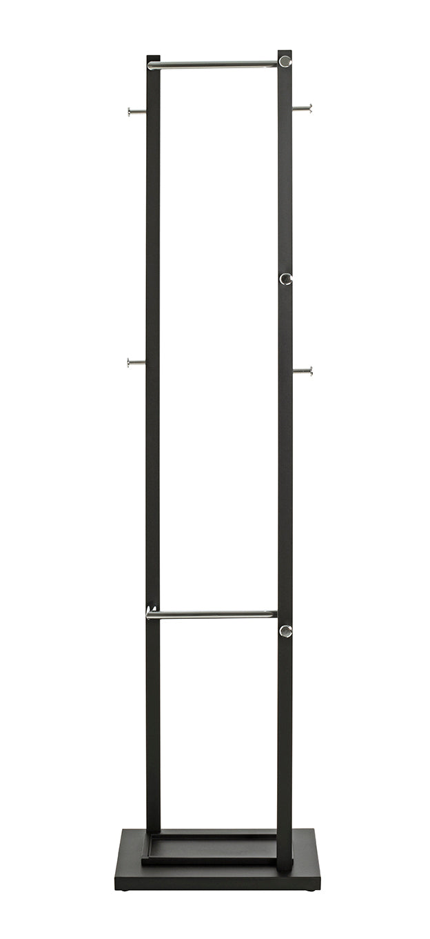 HAKU Möbel Garderobenständer aus Metall in Schwarz 40 x 30 x 175 cm
