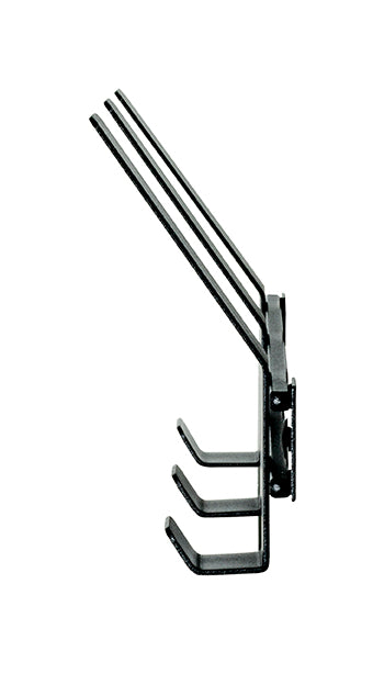 HAKU Möbel Garderobenleiste aus Metall in Schwarz B 30-74 cm H 14 cm, 30 x 6 cm, H 14 cm