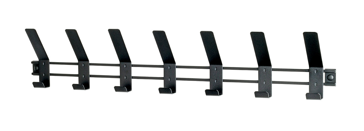 HAKU Möbel Garderobenleiste aus Metall in Schwarz B 30-74 cm H 14 cm, 74 x 6 cm, H 14 cm