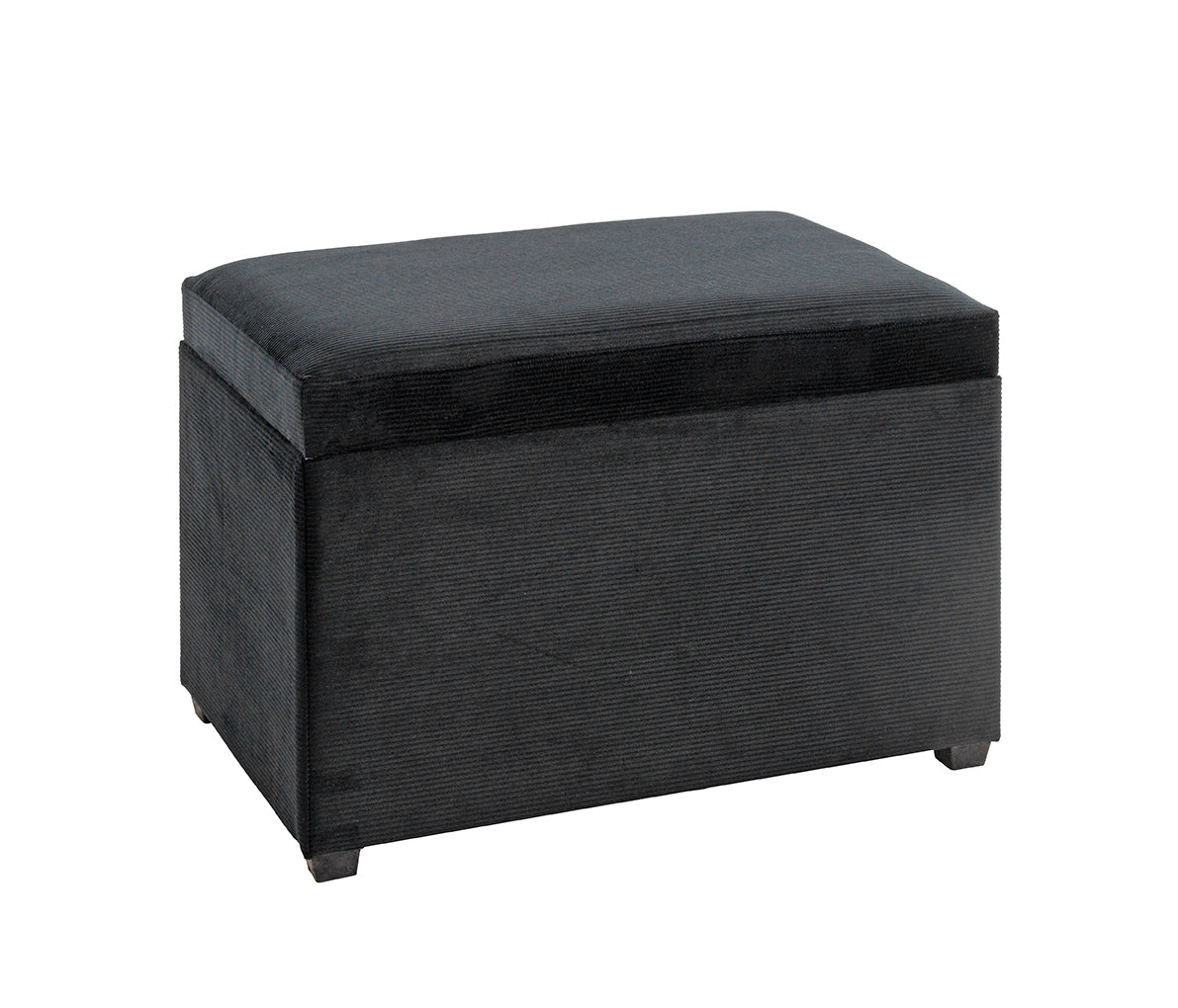 HAKU Möbel Sitztruhe aus Textil klappbar 58 x 39 x 42 cm in Schwarz