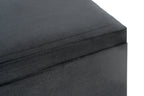 HAKU Möbel Sitztruhe aus Textil klappbar 58 x 39 x 42 cm in Schwarz