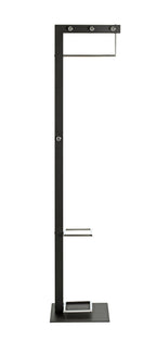 HAKU Möbel Garderobenständer aus Metall in Schwarz 35 x 41 x 175 cm