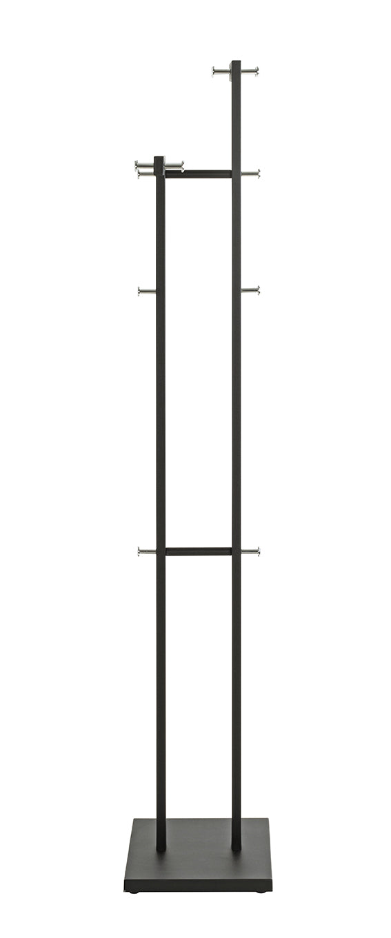 HAKU Möbel Garderobenständer aus Metall in Schwarz 42 x 30 x 175 cm