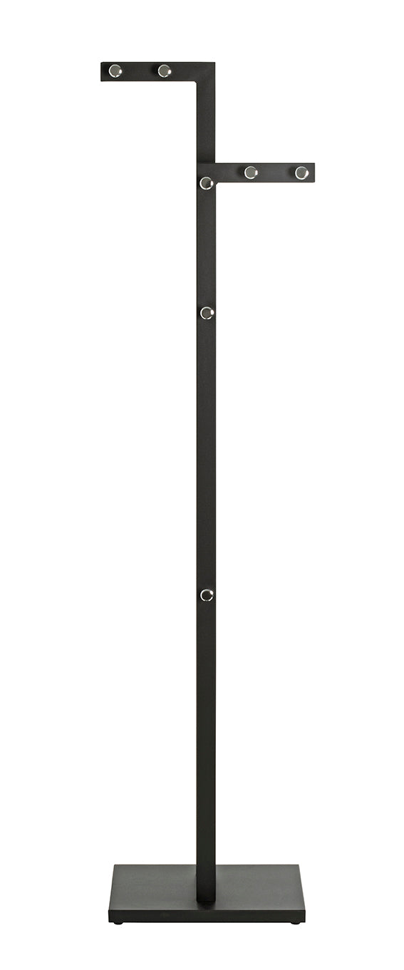 HAKU Möbel Garderobenständer aus Metall in Schwarz 42 x 30 x 175 cm