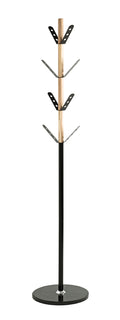 HAKU Möbel Garderobenständer aus Metall mit Marmor 37 x 179 cm in Natur, Schwarz