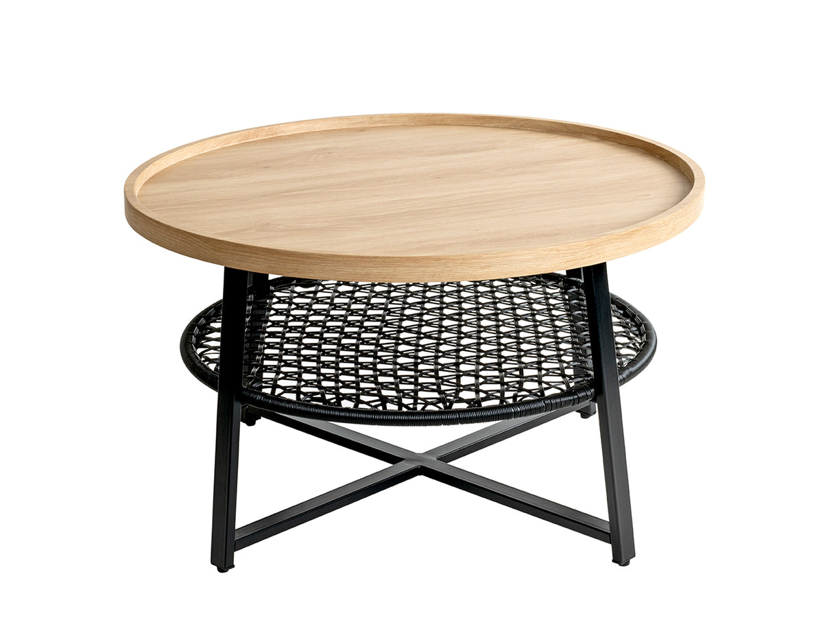 HAKU Möbel Couchtisch aus MDF X-Gestell in Braun 75 x 45 cm