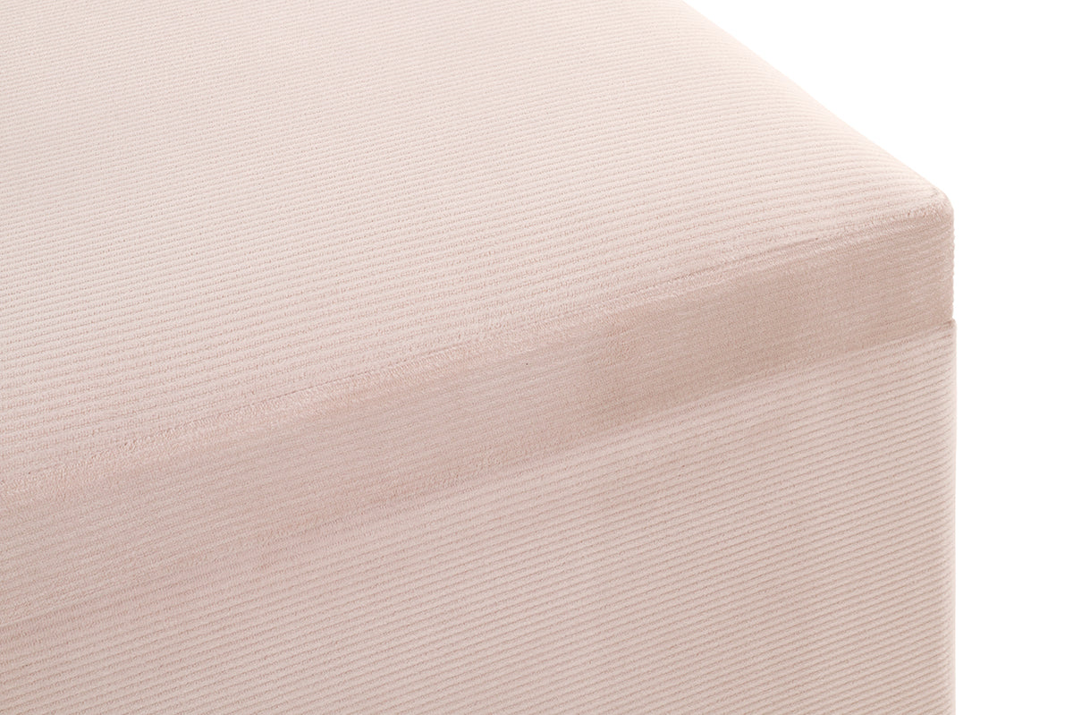 HAKU Möbel Sitztruhe aus Textil klappbar 58 x 39 x 42 cm in Creme