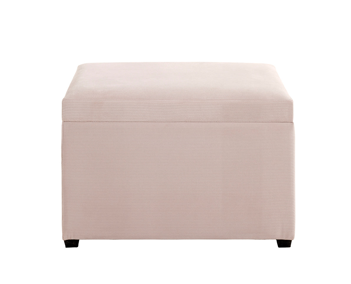 HAKU Möbel Sitztruhe aus Textil klappbar 58 x 39 x 42 cm in Creme