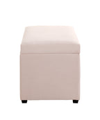 HAKU Möbel Sitztruhe aus Textil klappbar 58 x 39 x 42 cm in Creme