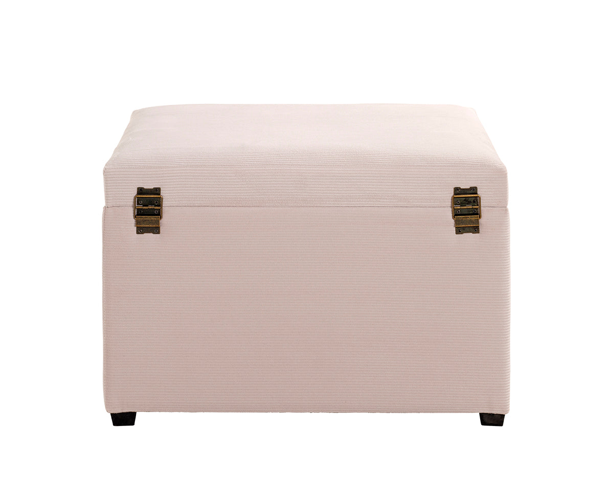 HAKU Möbel Sitztruhe aus Textil klappbar 58 x 39 x 42 cm in Creme