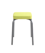 HAKU Möbel Stapelhocker aus Textil gepolstert 34 x 34 x 49 cm in Gunmetal, Olive