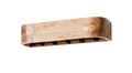 HAKU Möbel Wandgarderobe aus Massivholz in Braun B 60-100 cm H 13 cm, 60 x 20 cm, H 13 cm