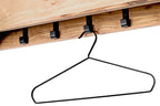 HAKU Möbel Wandgarderobe aus Massivholz in Braun B 60-100 cm H 13 cm, 100 x 20 cm, H 13 cm