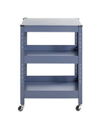 HAKU Möbel Servierwagen aus Metall 50 x 32 x 75 cm in Blau