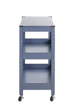 HAKU Möbel Servierwagen aus Metall 50 x 32 x 75 cm in Blau