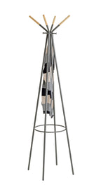 HAKU Möbel Garderobenständer aus Metall in Grau 56 x 175 cm