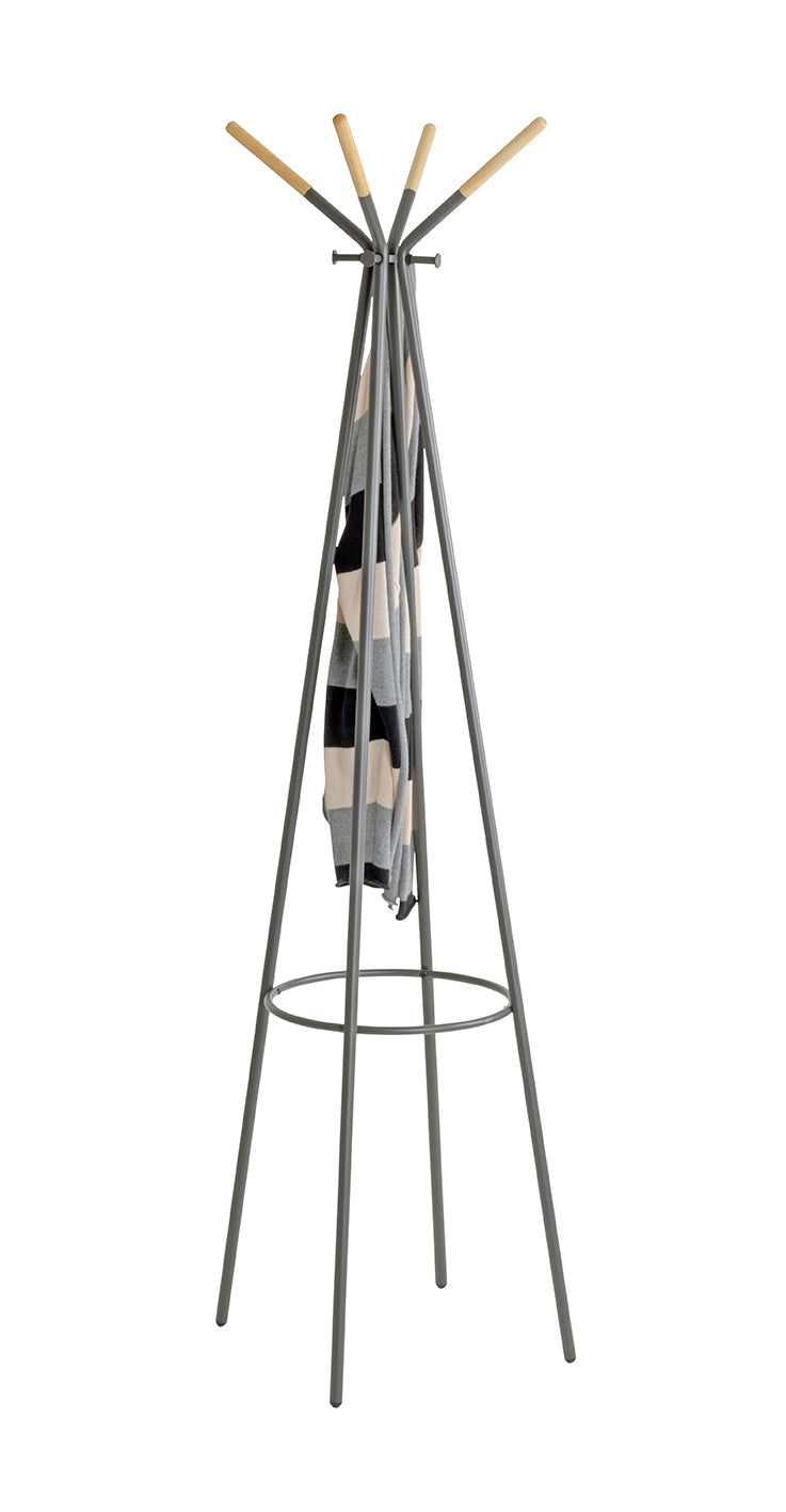 HAKU Möbel Garderobenständer aus Metall in Grau 56 x 175 cm