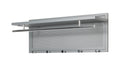 HAKU Möbel Wandgarderobe aus Metall 75 x 26 x 30 cm in Chrom, Grau