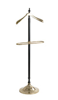 HAKU Möbel Herrendiener aus Metall massiv in Schwarz 45 x 32 x 130 cm