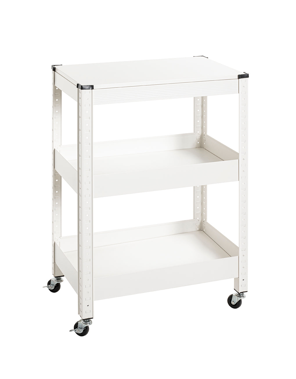 HAKU Möbel Servierwagen aus Metall 50 x 32 x 75 cm in Weiss