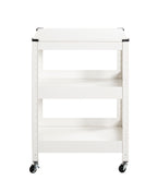 HAKU Möbel Servierwagen aus Metall 50 x 32 x 75 cm in Weiss