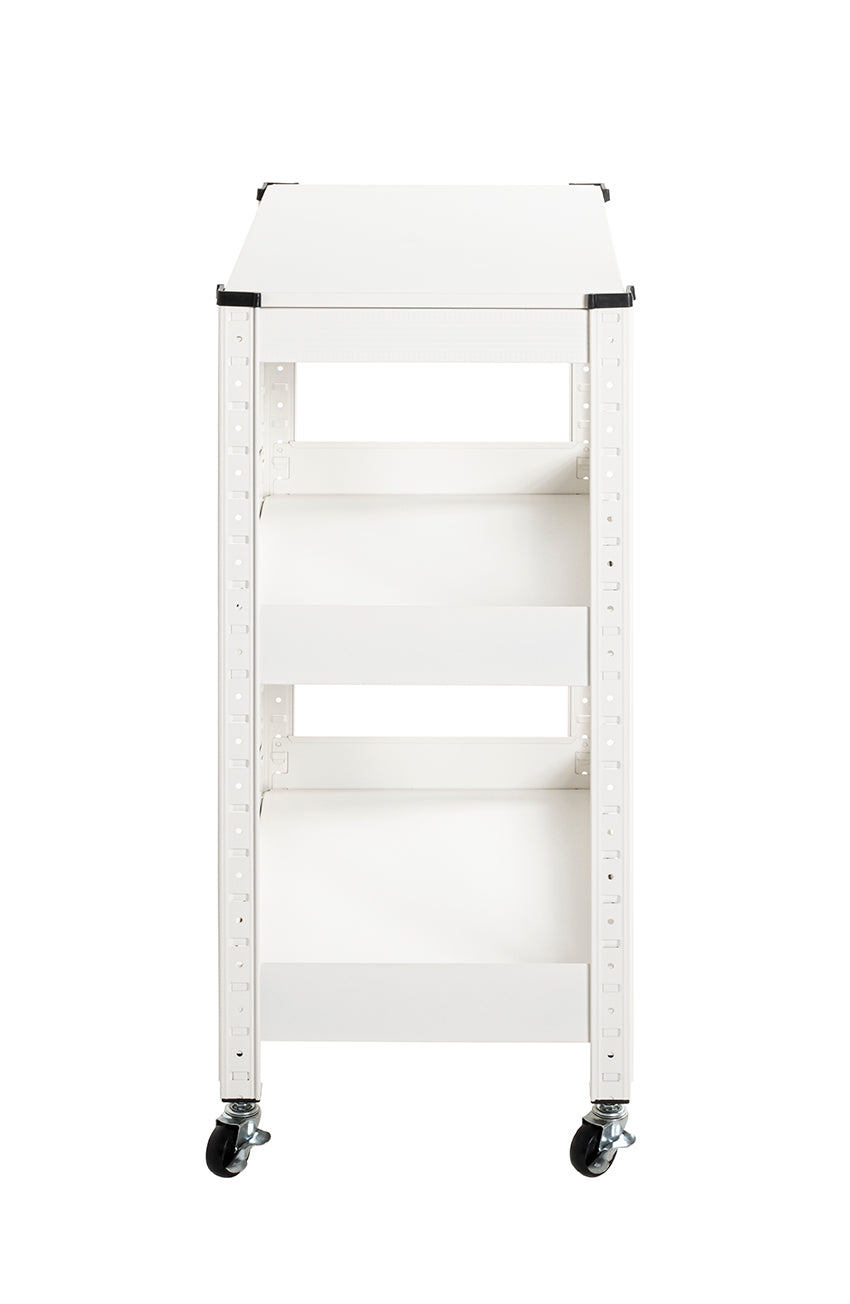 HAKU Möbel Servierwagen aus Metall 50 x 32 x 75 cm in Weiss
