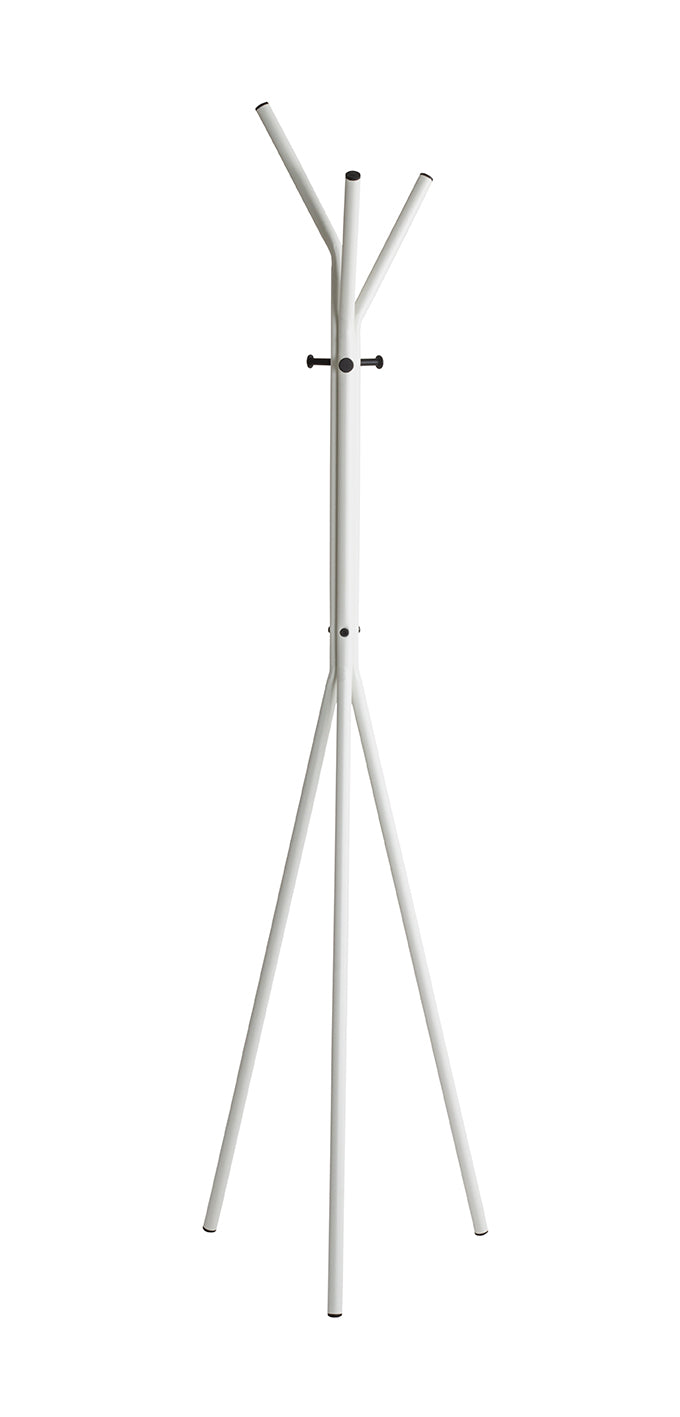 HAKU Möbel Garderobenständer aus Metall in Weiss 46 x 178 cm