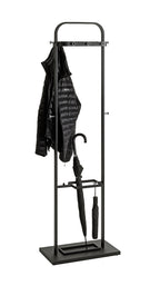 HAKU Möbel Garderobenständer aus Metall in Schwarz 54 x 30 x 175 cm