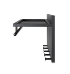HAKU Möbel Wandgarderobe aus Metall 75 x 26 x 30 cm in Schwarz