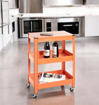 HAKU Möbel Servierwagen aus Metall 50 x 32 x 75 cm in Orange