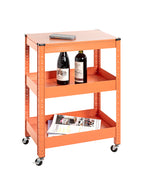 HAKU Möbel Servierwagen aus Metall 50 x 32 x 75 cm in Orange
