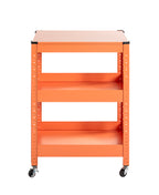 HAKU Möbel Servierwagen aus Metall 50 x 32 x 75 cm in Orange