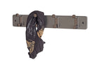HAKU Möbel Garderobenleiste aus MDF B 45-55 cm H 7 cm, 45 x 6 cm, H 7 cm in Grau, Gunmetal