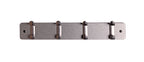 HAKU Möbel Garderobenleiste aus MDF B 45-55 cm H 7 cm, 45 x 6 cm, H 7 cm in Grau, Gunmetal