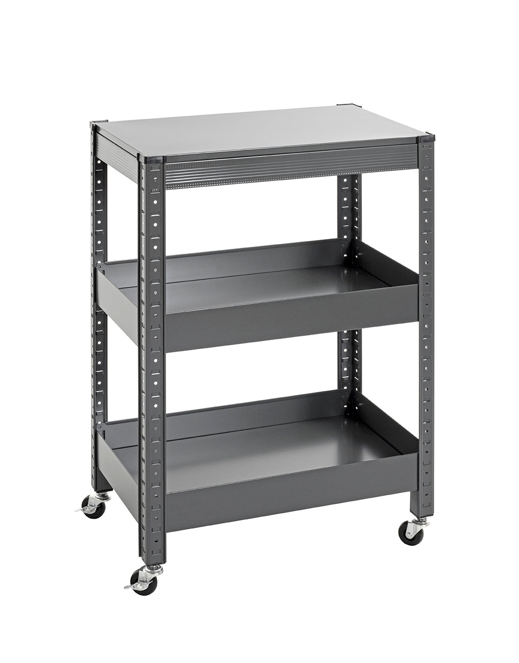 HAKU Möbel Servierwagen aus Metall 50 x 32 x 75 cm in Anthrazit