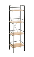 HAKU Möbel Regal aus MDF Kippschutz in Braun 34 x 27 x 130 cm