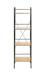 HAKU Möbel Regal aus MDF Kippschutz in Braun 34 x 27 x 130 cm