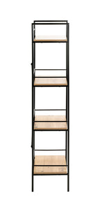 HAKU Möbel Regal aus MDF Kippschutz in Braun 34 x 27 x 130 cm