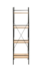 HAKU Möbel Regal aus MDF Kippschutz in Braun 34 x 27 x 130 cm