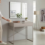 HAKU Möbel Konsole aus Holzwerkstoff kratzbeständig in Beige 80 x 46 x 79 cm