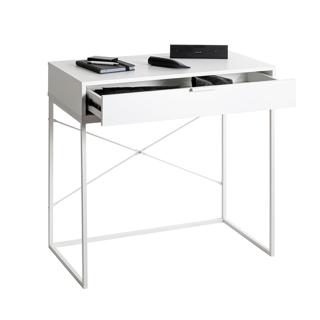 HAKU Möbel Konsole aus Holzwerkstoff Kippschutz 80 x 46 x 79 cm in Weiss