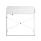 HAKU Möbel Konsole aus Holzwerkstoff Kippschutz 80 x 46 x 79 cm in Weiss