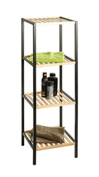HAKU Möbel Regal aus Bambus in Natur B 35 cm H 81-115 cm, 35 x 35 cm, H 115 cm