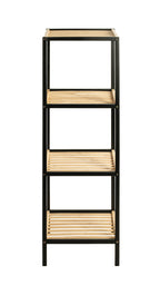 HAKU Möbel Regal aus Bambus in Natur B 35 cm H 81-115 cm, 35 x 35 cm, H 115 cm