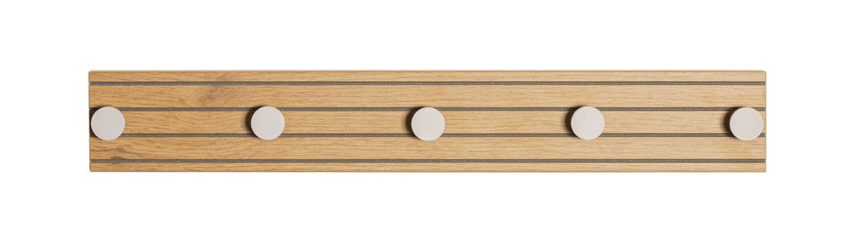 HAKU Möbel Garderobenleiste aus MDF kratzbeständig in Braun B 35-80 cm H 9 cm, 60 x 4 cm, H 9 cm